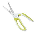 thumbnail image 5 of LIVINGO Spring Action Fabric Scissors, Professional Sharp Heavy Duty Shears，10 inch Green / White, 5 of 7
