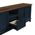 thumbnail image 5 of FESTIVO Rustic 72-Inch TV Stand with Adjustable Shelves, Hidden Storage - 72" in Width Navy, 5 of 5