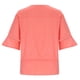 thumbnail image 5 of Blusa sólida Wmkox8yi moda mujer verano casual 1/2 manga cuello redondo, 5 of 8