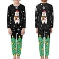 thumbnail image 2 of Renewold Family Christmas Pjs Matching Sets Cute Polar Bear Snowflake Jammies for Kids 9-10Y Holiday Xmas Sleepwear 2 PCS Soft Long Sleeve Lounge Set with Pocket, 2 of 5