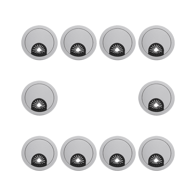 MasteelfCA 10Pcs Wire Hole Covers Computer Desk Cable Wire Grommet Simple Cable Organizer