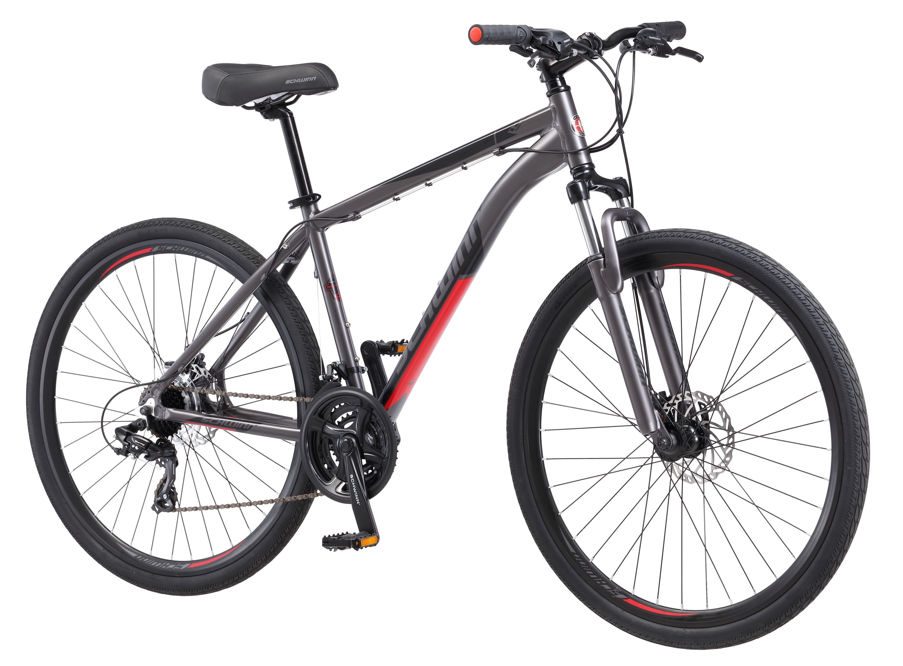 Schwinn DSB Hybrid Bike, 700c wheels, 21 speeds, mens frame, grey