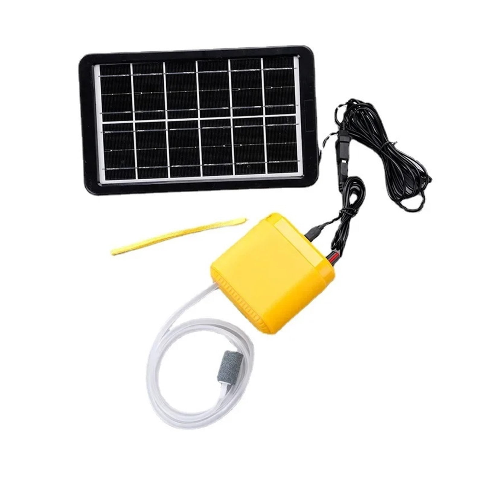 Solar Power Oxygen Pump for Aquarium Fish Tank,USB Charging,Noiseless,Outdoor Fishing,Oxygen Machine