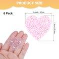 thumbnail image 3 of Uxcell 6-Pack Parches de Corazón de Strass para Planchar 3.5cm Rosa Claro Apliques Adhesivos Brillantes Parches de Corazón para DIY/Ropa/Zapatos/Bolsa, 3 of 7