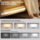 thumbnail image 3 of 2PCS Luces para Debajo del Clóset 60cm, Luz Led con Sensor de Movimiento, 3 Modos, 3 Colores, Brillo Ajustable, Lámpara de Armario Autoadhesiva para Recámara, Clóset, Pasillo, Escaleras, 3 of 8