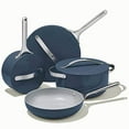 thumbnail image 1 of Caraway Nonstick Ceramic Cookware Set (12 Piece) Pots, Pans, Lids and Kitchen Storage - Non Toxic, PTFE & PFOA Free - Oven Safe & Compatible with All Stovetops (Gas, Electric & Induction) - Navy, 1 of 4