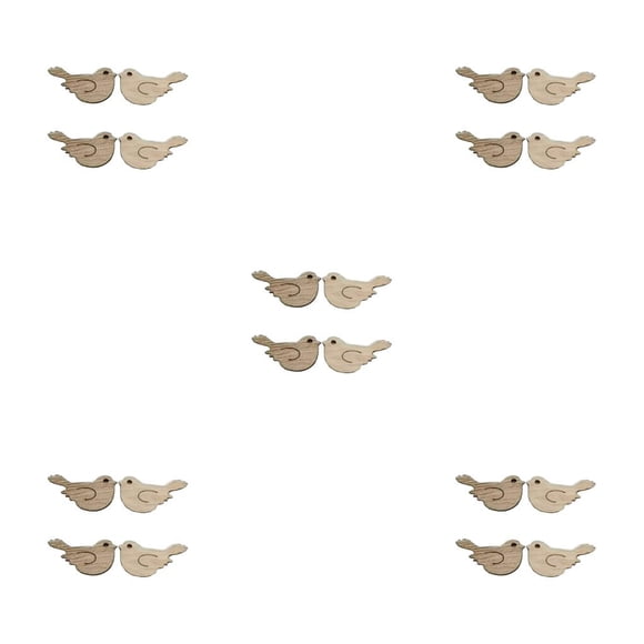 Inteprter 100 piezas de piezas de suministros de adorno arte animales en forma de encanto en blanco fiesta Scrapbooking álbum de fotos Type2 NO2
