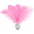 thumbnail image 1 of Piokio 20 plumas de avestruz negras naturales de 10 a 12 pulgadas (25 a 30 cm) a granel para decoraciones de Halloween, centros de mesa de bodas, decoraciones de Gatsby, 1 of 4