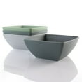 thumbnail image 2 of Gibson Home 124279.04 6 in. Greyson Melamine Bowl Set, Assorted Color - 4 Piece, 2 of 4