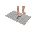thumbnail image 3 of Pemberly Row Modern Diatomite Quick-Dry Stone 34x21" Large Bathroom Mat in Gray, 3 of 6