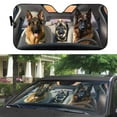thumbnail image 3 of 3D Becgie Family Car Auto Sunshades Windshield Heat Protection, Dog Pet Lover Sun Shades Univeral Fit Cars Suv Truck, 3 of 5