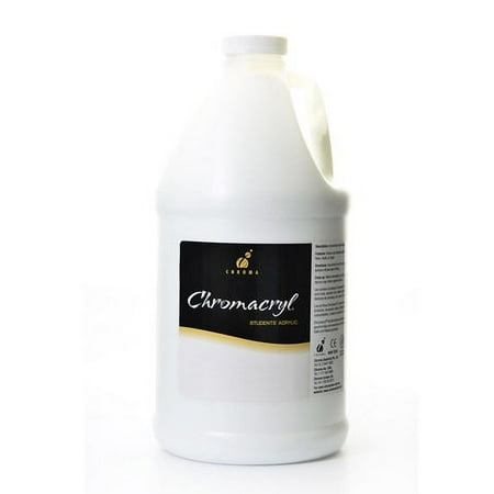 UPC: 0092200014123 | Chromacryl Students Acrylic Paint  Half Gallon  White