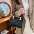 thumbnail image 3 of Bolso de mano cuadrado pequeño texturizado de moda y de moda, bolso de mano tejido con patrón para mujer, bolso cruzado, 3 of 6