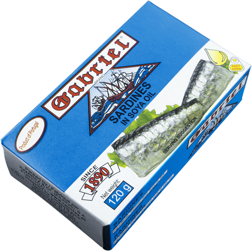 Gabriel Sardine in Soya Oil 120g, 120 g