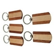 thumbnail image 2 of Blank Keychain Paint Key Rectangular DIY Tags chain Key Tags Charms for Festival Rectangle Wooden Xmas Kids, 2 of 8