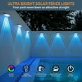 thumbnail image 6 of Slssqhz Solar Fence Lights Outdoor LED Color Changing IP65 Waterproof Lights for Fence Wall Deck Step Backyard Patio Railings Pool, 6 of 6