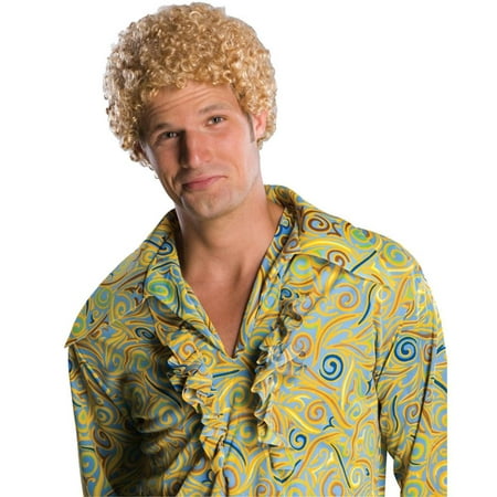 Tight Fro Men's Adult Blonde Will Ferrell Afro 1970's Disco Costume
