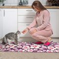 thumbnail image 3 of Pioneer Flower Floral Print Pattern Kitchen Rugs Sets Of 2,Anti Fatigue Kitchen Mat Rugs Non Slip Washable,Decorative Kitchen Floor Mats for Kitchen,Sink,Laundry,17"x30"+17"x47", 3 of 7