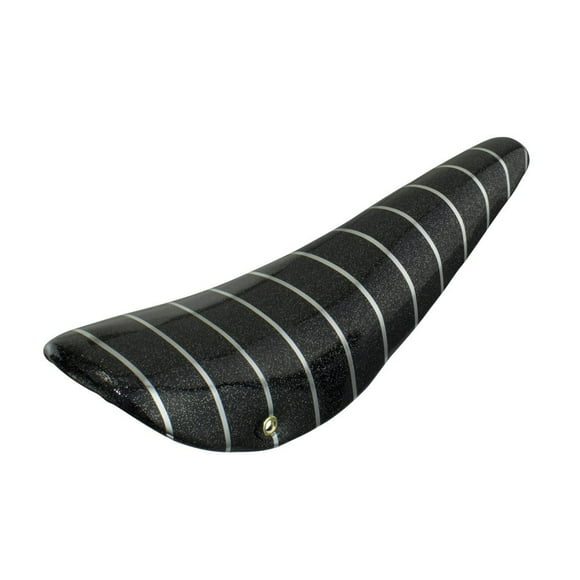 Fenix Cycles 20" Banana Seat/Saddle Sparkle with Silver Stripes, (Black)