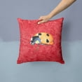 thumbnail image 2 of Carolines Treasures 8869PW1414 Lady Bug on Red   Canvas Fabric Decorative Pillow 14Hx14W multicolor, 2 of 4