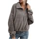 thumbnail image 1 of Moda mujer invierno cálido sólido invierno alargado felpa manga larga prendas de vestir Fridja  fksj4952, 1 of 5