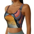 thumbnail image 2 of Pofeuu Abstract Pattern Penguin Print Sports Bra for Women Sexy Vest Yoga Running Gym Fitness Crop Bras Tops-XX-Large, 2 of 8