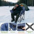 thumbnail image 5 of Sunyrisy Oversized Heated Camping Chair, Folding Outdoor Chair with 3 Heat Settings, Dual-Zone Heating, Supports up to 500 lbs, Portable Heated Chair for Camping, Fishing and Sports Events, 5 of 7