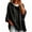 Black, variant on LNZGNM Women's Hooded Sweatshirt Short Sleeve Leopard Print for Casual and Festive Wear Comfortable Loose Fit