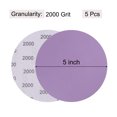 thumbnail image 2 of Unique Bargains 5 Pack 5-Inch Purple Sanding Discs 2000 Grits Hook & Loop Professional Aluminum Oxide Sandpaper, 2 of 6