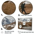 thumbnail image 3 of Designart "French Alps Hiking Adventure" Hiking Floater Framed Wall Art Prints, 3 of 5