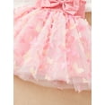 thumbnail image 5 of Bagilaanoe Newborn Baby Girl Party Dress Butterfly Sleeveless A-line Princess Dresses 6M 9M 12M 18M 24M Infant Patchwork Tulle Skirt, 5 of 7