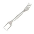 thumbnail image 2 of ievspot 1 Pcs Stainless Steel Fruit Fork Cutter 2-In-1 Watermelon Slicer Tool with Dual Head Fork Home Party Camping Kitchen Gadget, 2 of 8