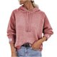 thumbnail image 2 of Puntoco Ladies Fashion Color sólido con capucha Pullover Casual Sweater top Mujeres Puntoco Puntoco-5534, 2 of 8