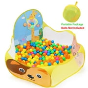 BEAURE Baby Ball Pit with Basketball Hoop Portable Ball Pool Play Tent for Kids Toddlers Age 1-4
