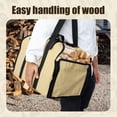 thumbnail image 4 of Canvas Firewood Log Carrier Bag  Canvas Firewood Tote Bag  Extra Large Firewood Holder  Wood Carrying Bag with Shoulder Strap and Top Handles for Camping, 4 of 8
