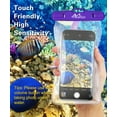 thumbnail image 2 of MoKo Waterproof Phone Pouch Floating Compatible with iPhone/Samsung/Galaxy, up to 7", Black/Purple, 2 of 7