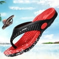 thumbnail image 2 of Men Summer Beach Flip Flops Shoes Sandals Male Slipper Casual Flat Shoesmen's slippers with arch support men's slipper socks men's slippers size 11, 2 of 8