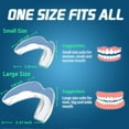 thumbnail image 2 of KOHEEL Custom Clear Dental Guard for Nighttime Teeth Grinding, Mouth Guard Stops Bruxism 4 Count, 2 of 6