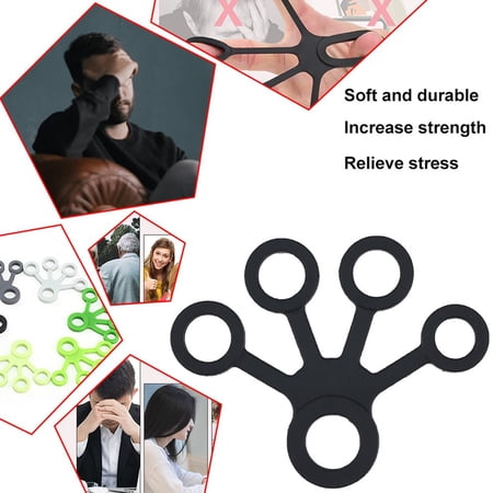 Silicone Finger Stretcher Tension Tool Finger Power Training Exerciser ...