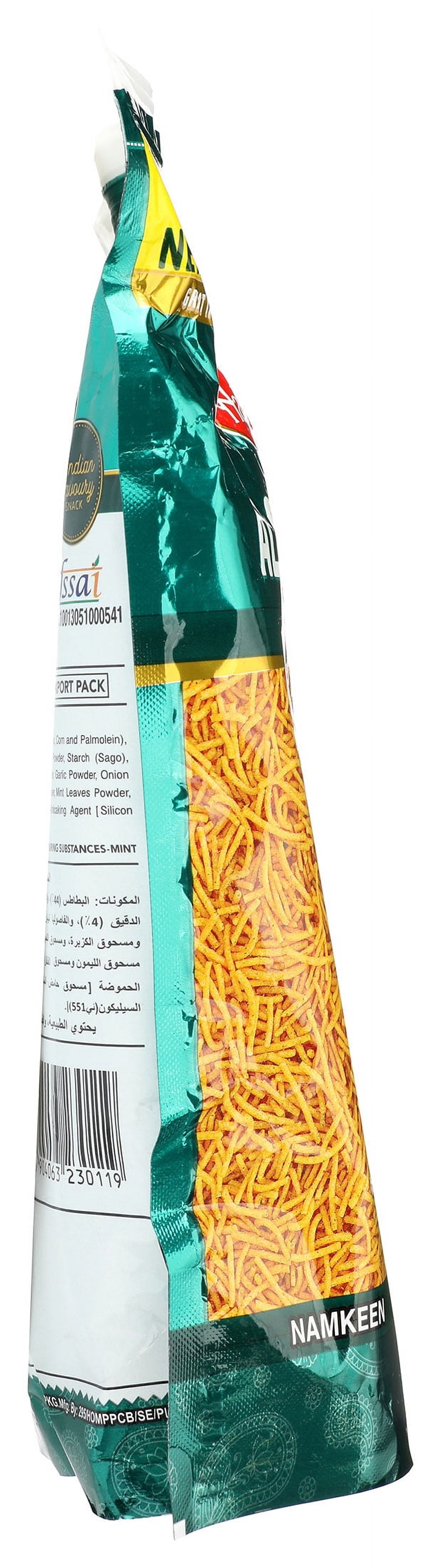 (2 pack) Haldiram’s Spicy Aloo Bhujia, Snack Crackers, 14.10 Oz