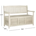 thumbnail image 6 of Safavieh Brisbane Indoor/Outdoor Modern Storage Bench, 6 of 8
