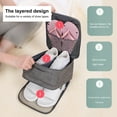 thumbnail image 3 of Water Resistant Travel Shoe Bags, Breathable Shoe Storage Organizer Shoes Pouch with Zipper, for Men Women (Holds 3 Pairs of Shoes), 3 of 8