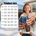 thumbnail image 6 of Pzuqiu Flag Horse Boys Sweatshirts Casual Stretchy Children's Long Sleeve Sweatshirt Personalized Fall Outfits Fashion Clothing Practical Hooded Design for Young Boys Size 12-13, 6 of 6