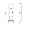 thumbnail image 4 of Serrure de Porte à Empreinte Digitale Extérieure Étanche Intelligente avec Télécommande Application Carte Électronique Numérique, 4 of 5