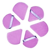 Salon Perfect Smooth & Set Soft Powder Puffs Face Makeup Triangle Sponge Applicators, Reusable, 6-Pack
