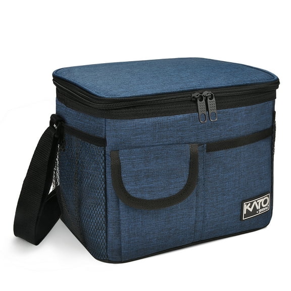 Tirrinia Insulated Lunch Bag, All Ages, Leakproof Reusable Insulated Bag, Zipper Pockets, Dark Blue