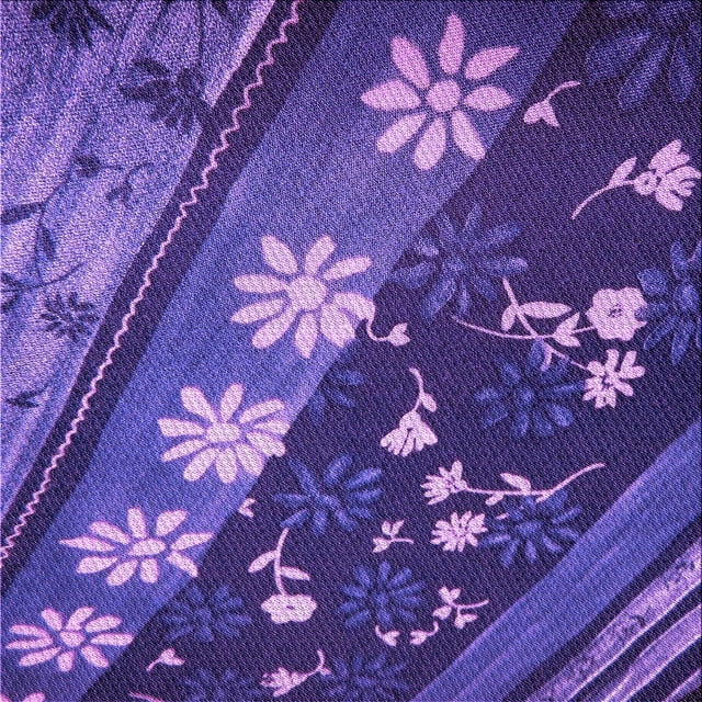 Ahgly Company Machine Washable Indoor Square Transitional Bright Purple Area Rugs, 8' Square