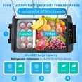 thumbnail image 3 of Car Refrigerator with APP Control 48 Quart Portable Freezer Car Fridge Dual Zone with 12/24V DC & 110-240V AC, 3 of 7