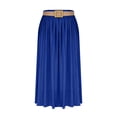 thumbnail image 1 of Jupes à Taille Élastique pour Femmes Jupe Décontractée Évasée Longueur Cheville en Polyester Longueur Régulière 1 Pce, 1 of 8