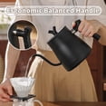 thumbnail image 6 of 1000W Electric Gooseneck Kettle 1000ml 304 Stainless Steel Coffee Pot Intelligent Temperature LED Display for Coffee Tea,Black, 6 of 9